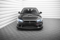Mitsubishi Lancer EVO X 2007-2015 Street Pro Frontsplitter / Frontläpp + Splitters Maxton Design
